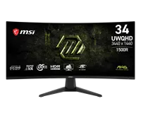Monitor Gaming Dual Mode 2026 MS-I MAG 346CQDF E20 34 inci 3440x1440 200Hz/400Hz 1500R Lengkung HDR Ready 0.5ms Anti-Glare 21:9 PC