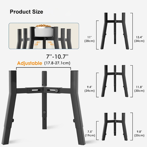 Comedero Elevado Ajustable y Ecológico de Acero Inoxidable para Perros, Tazón de Agua Antiderrames para Perros Pequeños, Medianos y Grandes - Product Image 4