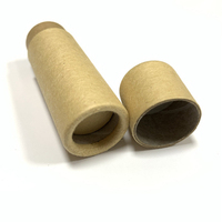 Carton écologique rond serti papier artisanat tubes push up baume à lèvres déodorant biodégradable luxe emballage présentoir