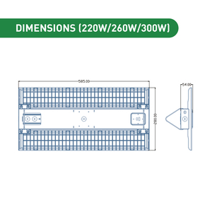 5 năm bảo hành tuyến tính cao bay dẫn ánh sáng 300W 90 độ góc điều chỉnh <span class=keywords><strong>Led</strong></span> tuyến tính đèn lịch thi đấu cho kho - Product Image 2