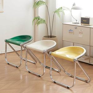 Taburete Plegable de <span class=keywords><strong>Segunda</strong></span> <span class=keywords><strong>Mano</strong></span>, Sencillo, Moderno y Artístico, Mueble para el Hogar, Silla de Comedor, Mesa de Centro Pequeña Creativa para Dormitorio - Product Image 1