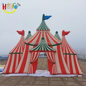 Arco inflable de circo con soplador de aire, arco decorativo para exteriores