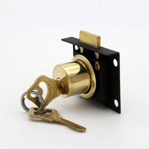 Cerradura de cajón duradera de aleación de zinc para baño, taller, gabinetes exteriores y muebles, tamaño de orificio de 16 mm/22 mm, universal con llaves - Product Image 2