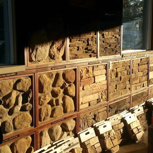 قالب حجر حائط صناعي ثلاثي الأبعاد من السيليكون بسعر المصنع من Renfa، لوح حائط مطاطي للاستخدام الداخلي والخارجي لرصف الحدائق المزخرفة - Product Image 6