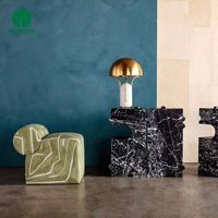 Moontree Furniture Mobilier de salon européen Tissu Tissu Tabouret Ottoman Sofa Side Bakcrest Square Pouf Dressing Chair