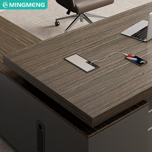 โต๊ะและเก้าอี้สำนักงานทรงตัวแอลโต๊ะคอมพิวเตอร์เจ้านายทันสมัย - Product Image 5