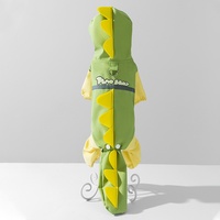 Imperméable pour chien, design quatre pattes, avec capuche et queue dinosaure 3D, pour chiens de taille moyenne à grande, Golden Retrievers