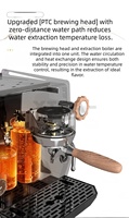 Cafetera Comercial de 2 Grupos con Estructura de Acero Inoxidable de Alta Resistencia y Gran Espacio para Tazas Altas y Vasos de Viaje