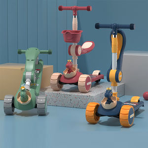 Vente chaude scooter pour enfants pliable avec lumière et musique PU roue clignotante <span class=keywords><strong>bébé</strong></span> scooter pour enfants de 3 à 8 ans - Product Image 1