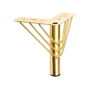 Pieds de meubles en métal Chengyouhui, pieds en fil d'acier, noir mat, or chromé, 10111213, support de table - Product Image 1
