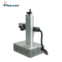 Machine de gravure laser à fibre mini CNC 50W pour bijoux en or et argent, découpe laser de bagues, gravure sur acier inoxydable