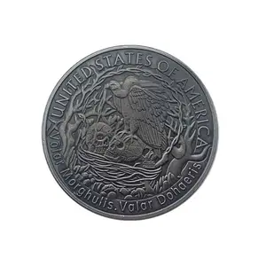 Stock factory directly Freely mold fee anti silver USA Anti Silver Coin Coin Art Souvenir valar dohaeris halloween coin