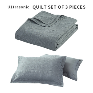 Colcha ultrasónica Coverlets Funda <span class=keywords><strong>de</strong></span> <span class=keywords><strong>cama</strong></span> acolchada transpirable Juegos <span class=keywords><strong>de</strong></span> edredón ligeros Ropa <span class=keywords><strong>de</strong></span> <span class=keywords><strong>cama</strong></span> <span class=keywords><strong>de</strong></span> lujo - Product Image 5