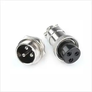 Aviation Plug Socket GX16/12/20 16M Aviation Male Female pair socket 12MM cable connection