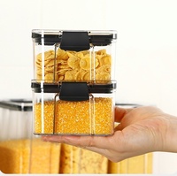 BPA-vrije PET luchtdichte stapelbare 42-delige voedselcontainers met antislipbodem transparante opbergbox set