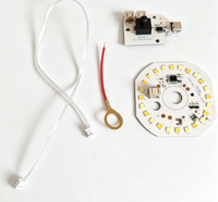 Lampe de table Pcb USB Rechargeable Led Touch Switch Dimmable Lampe de bureau Ensemble complet d'accessoires de source de lumière DIY Module Led
