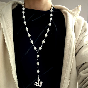 Precio de fábrica de joyería Rosario <span class=keywords><strong>collar</strong></span> Jesucristo Cruz colgante cristal collares moda multicolor joyería Rosario - Product Image 6