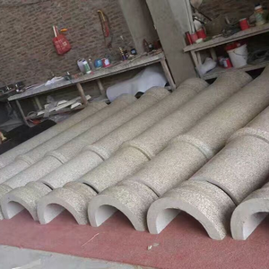 Columna de granito blanco claro moderna, <span class=keywords><strong>pilar</strong></span> de granito para exteriores, diseño de pilares de granito de China para decoración del hogar - Product Image 2