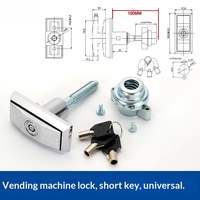 Serrure à clé en T universelle pour distributeur automatique, machine à eau domestique, lave-auto, machine à monnayeur d'arcade