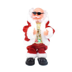 Nouveauté Cadeaux de Noël drôles Chapeaux mobiles portant des lunettes de soleil Musique électrique Père Noël - Product Image 3