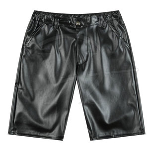 Pantalones Cortos de Cuero para Hombre Hechos en Pakistán, de Alta Calidad, Cintura Media, Estilo Urbano, Lisos, Ecológicos, de Secado Rápido y Transpirables, Servicio OEM - Product Image 5