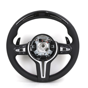 <span class=keywords><strong>Volante</strong></span> de rendimiento <span class=keywords><strong>M</strong></span> personalizado de cuero, fibra de carbono y LED para E90 E60 <span class=keywords><strong>E46</strong></span> X5 E70 E71 E92 M3 E39 E82 E36 X1 E84 E63 E93 - Product Image 1