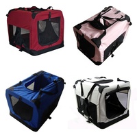 Modèle solide Mini Pet Carriers Pliant Cage pour chien Caisse avec bouton pression Type de fermeture