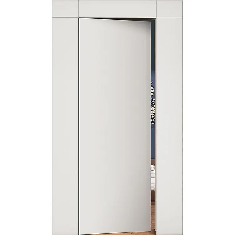ABYAT Design personnalisé Porte invisible sans bordure Cadre en aluminium Chambre Porte secrète cachée