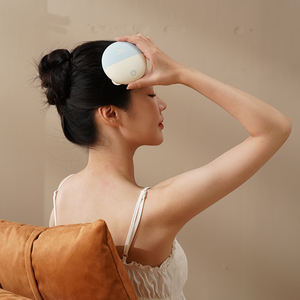 Mini masajeador de cuero cabelludo portátil IPX7 impermeable recargable ABS + masajeador de cabeza de silicona con Control de sincronización y amasado Relax - Product Image 4