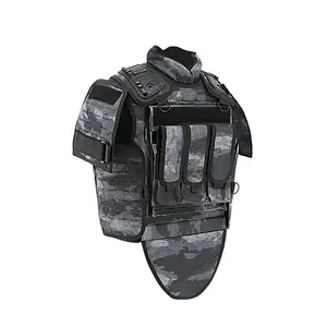 Gilet tactique de camouflage complet pour hommes, protection du cou, porte-plaque de combat, double coffre-fort, personnalisé