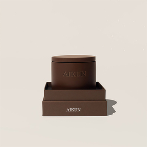 ชุดเทียนหอม AIKUN ในกระปุกเซรามิกธรรมชาติ พร้อมฝาปิดแบบสติกเกอร์ กลิ่นหอมหลากหลาย สำหรับห้องนอน งานปาร์ตี้ และเทศกาลรอมฎอน - Product Image 4