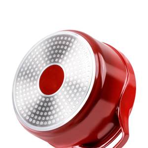 Ensemble <span class=keywords><strong>de</strong></span> marmite à soupe et Casserole en aluminium moulé sous pression, rouge, 2023 - Product Image 6