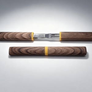 Juego de Cuchillos y Tenedores para Carne Estilo Occidental 2 en 1 de Acero Inoxidable con Mango de Plástico - Product Image 4