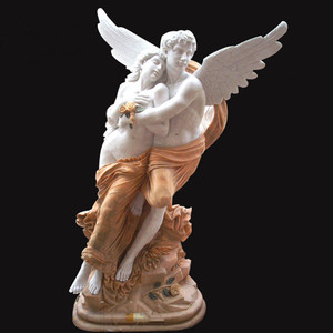 Statua in marmo di Psiche e Cupido che si bacia in vendita, statue in marmo a grandezza naturale - Product Image 6