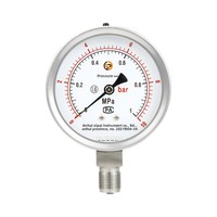 Stainless Steel Shock-Resistant Safety Pressure Gauge YBQH(N) Diaphragm Dual-Range (-0.160 MPa) Explosion-Proof Customizable