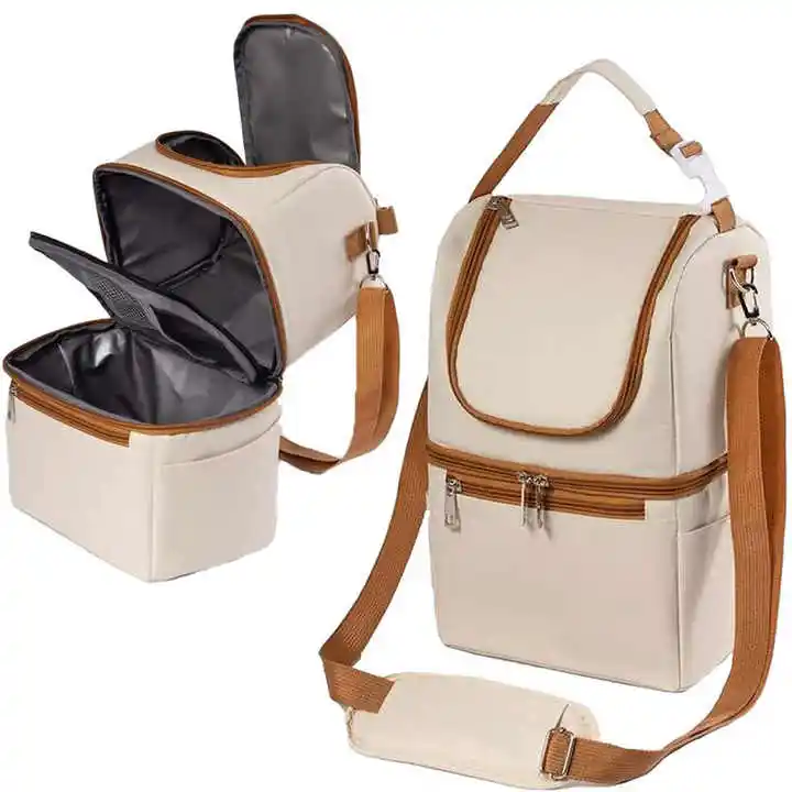 Customized Breast Milk Cooler Bag Mommy Travel Baby Bottle Insulated Bag Breast Pump Shoulder Bag For Nursing Mom Daycare