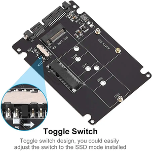 MSATA إلى SATA محول B مفتاح <span class=keywords><strong>M</strong></span>.<span class=keywords><strong>2</strong></span> sssdd إلى SATA بطاقة محول MSATA <span class=keywords><strong>M</strong></span>.<span class=keywords><strong>2</strong></span> NGFF إلى محول USB لـ MSATA + <span class=keywords><strong>M</strong></span>.<span class=keywords><strong>2</strong></span> <span class=keywords><strong>2</strong></span> في 1 SSD محرك الأقراص الصلبة الناهض - Product Image 3