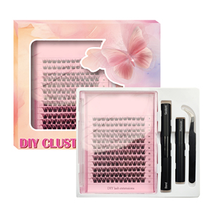 Lông Mi Dạng Cụm 25Mm C D DD Riêng Lẻ Lông Mi Phân Đoạn Tự Làm Có Liên Kết Và Chất Bịt Kín Với Nhãn Riêng - Product Image 5
