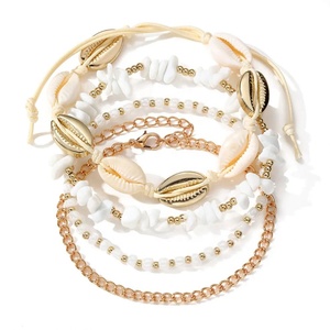 Nouvel ensemble de chevillères coquillages ZYO imperméables style bohème pour femme, idéal pour la plage et l'été - Product Image 6