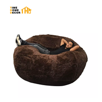 Pouf géant en forme de larme Pouf confortable en peluche avec rembourrage en forme de haricot pour adultes et enfants Canapés de salon paresseux