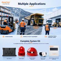 Dispositif d'alarme de sécurité industrielle Alwaycare Professional UWB à 360 degrés, surveillance et prévention des collisions pour chariots élévateurs, portable