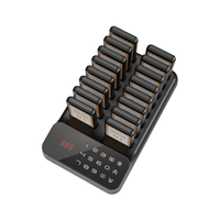 Système de téléavertisseurs de restaurant sans fil 16 boutons, téléavertisseurs vibrants et buzzer de table pour service de table, petit téléavertisseur de restaurant sans fil 16