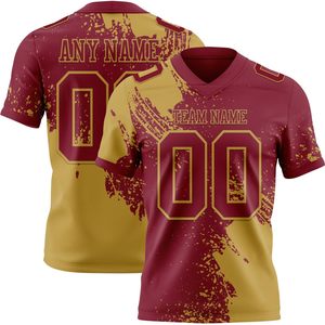 Custom Practice Football Jersey Men Women Youth Personalized Gradient Pattern V-Neck Moisture Wicking Sports Uniform - Product Image 1