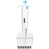 MicroPette Plus Transfert manuel de micropipette en plastique à 8 canaux avec volume réglable et modèle d'aspiration magnétique Gilson