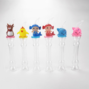 Dinosauro squalo sirena di frutta animale testa giocattolo novità Yard tazze monouso in plastica e per animali domestici bicchieri con paglia - Product Image 1