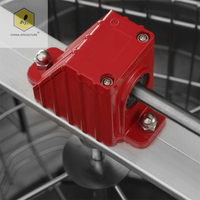 Nouveau style 4 cadres Extracteur de miel manuel en acier inoxydable à rotation automatique