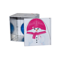 Boîtes en fer blanc personnalisées OEM pour noix et aliments, forme carrée, hermétiques, vides, 85*85*H90, référence SD204, origine Jiangxi, sérigraphie