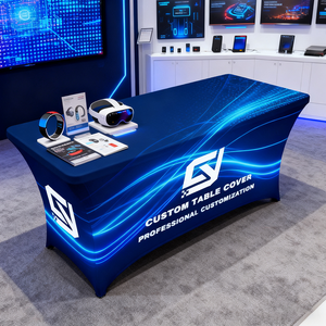 Bán buôn tùy chỉnh bụi bằng chứng Spandex Màu xanh sao bảng bao gồm bảng vải cho triển lãm thương mại - Product Image 5