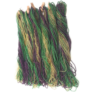 זול 7MM 32 "מתכתי לזרוק מרדי גרא חרוזים מגוון מסיבת MOT חרוזים שרשרת - Product Image 2