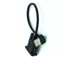 Cable Adaptador de 0.25m con Conector DB9 Hembra a Micro-USB Hembra, con Cubierta de PVC y Blindaje Trenzado para Cámaras y Computadoras